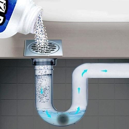 Powerful Sink & Drain Cleaner Powder for Kitchen & Bathroom Pipes