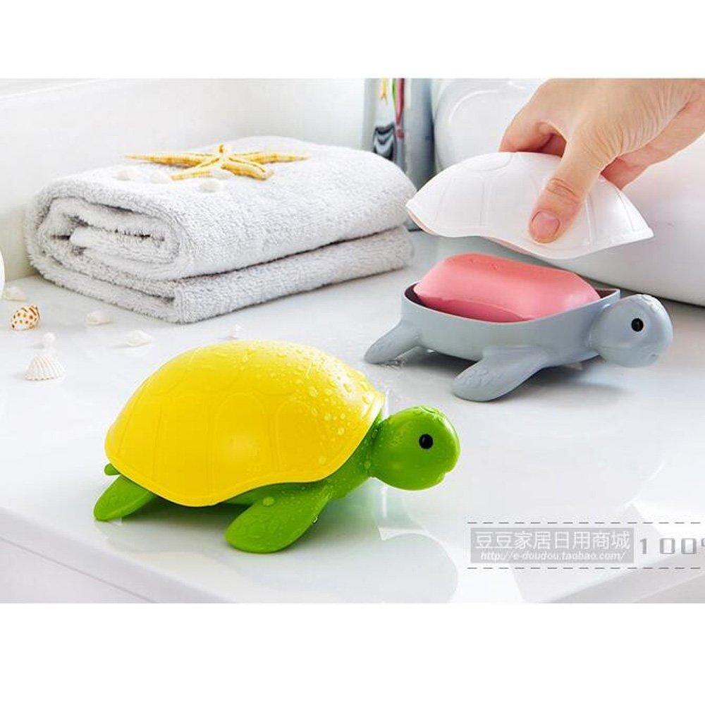 Tortoise Shape Storage Soap Bath Strainer Cover Plastic Soap Dish