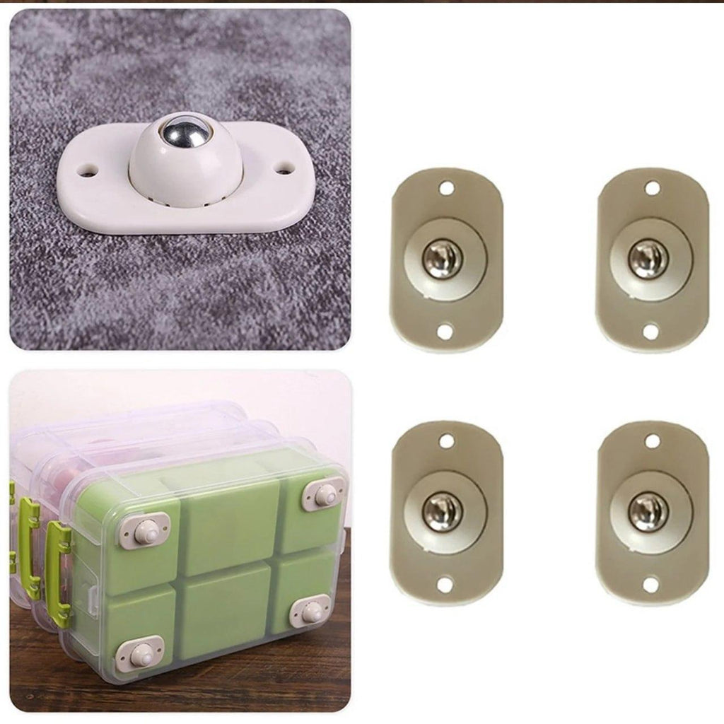 Mini Swivel Caster Wheels - 4 Pcs set