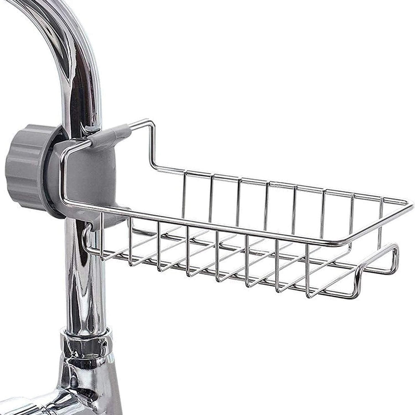 Stainless Steel Sink Kitchen Soap Sponge Holder