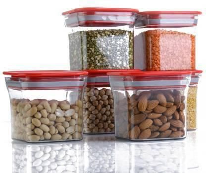 Kitchen Storage Solutions: Air Tight Containers Storage Jar - Set of 6