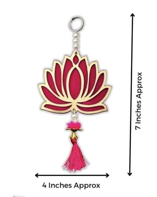 Lotus Hanging 10 Pcs MDF Floral Wall Hangings For Decor