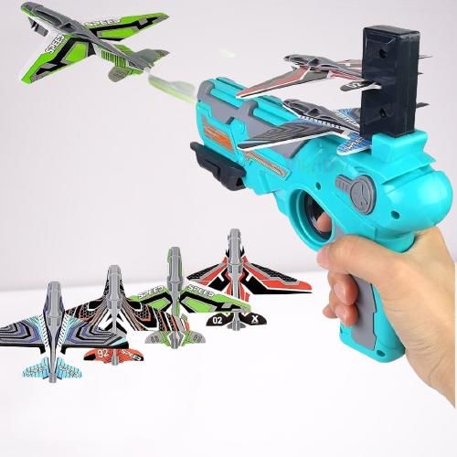 Airplane Launcher Toy Gun with Foam Glider