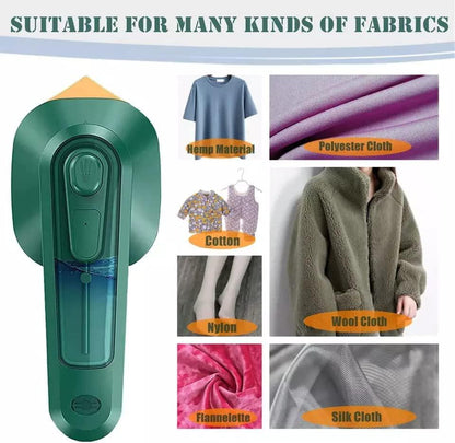Portable Garment Steamer - Handheld Steam Iron for Travel and Home