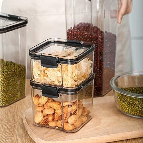 Air Tight Unbreakable Big Size 400 ml Square Shape Kitchen Storage Container - Set of 4