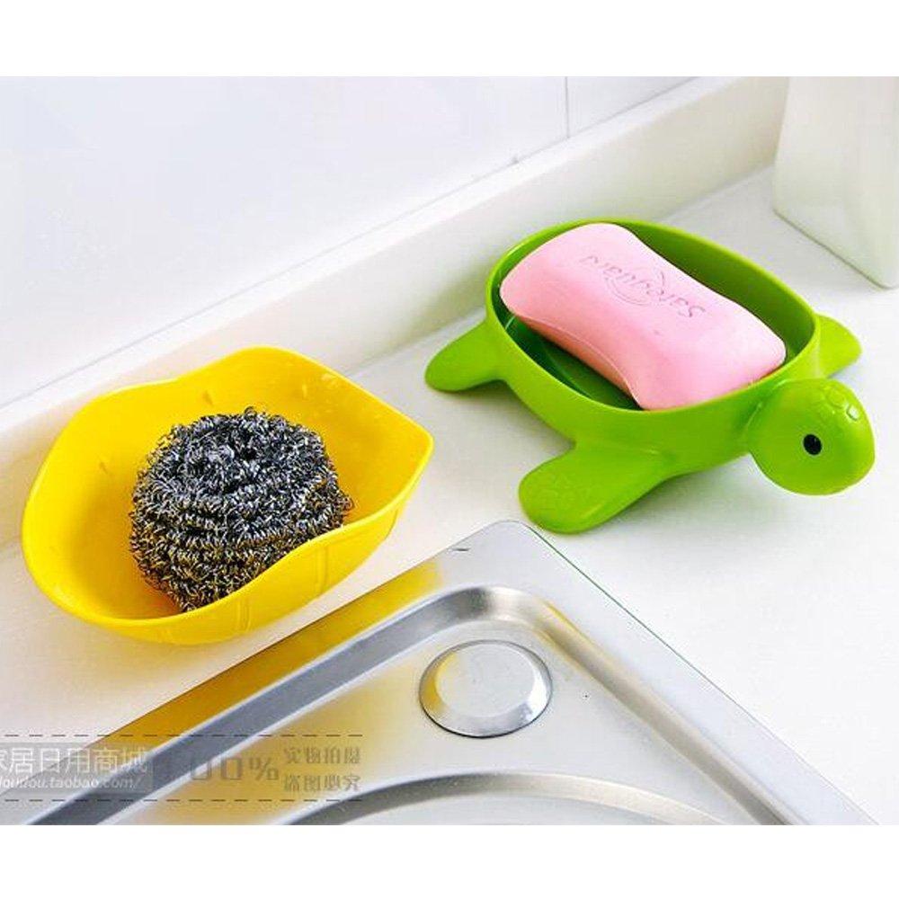 Tortoise Shape Storage Soap Bath Strainer Cover Plastic Soap Dish