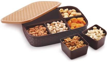 6 In 1 Stylish Multipurpose Dry Fruit Box, Candy Box, Achar Box, Traditional Box