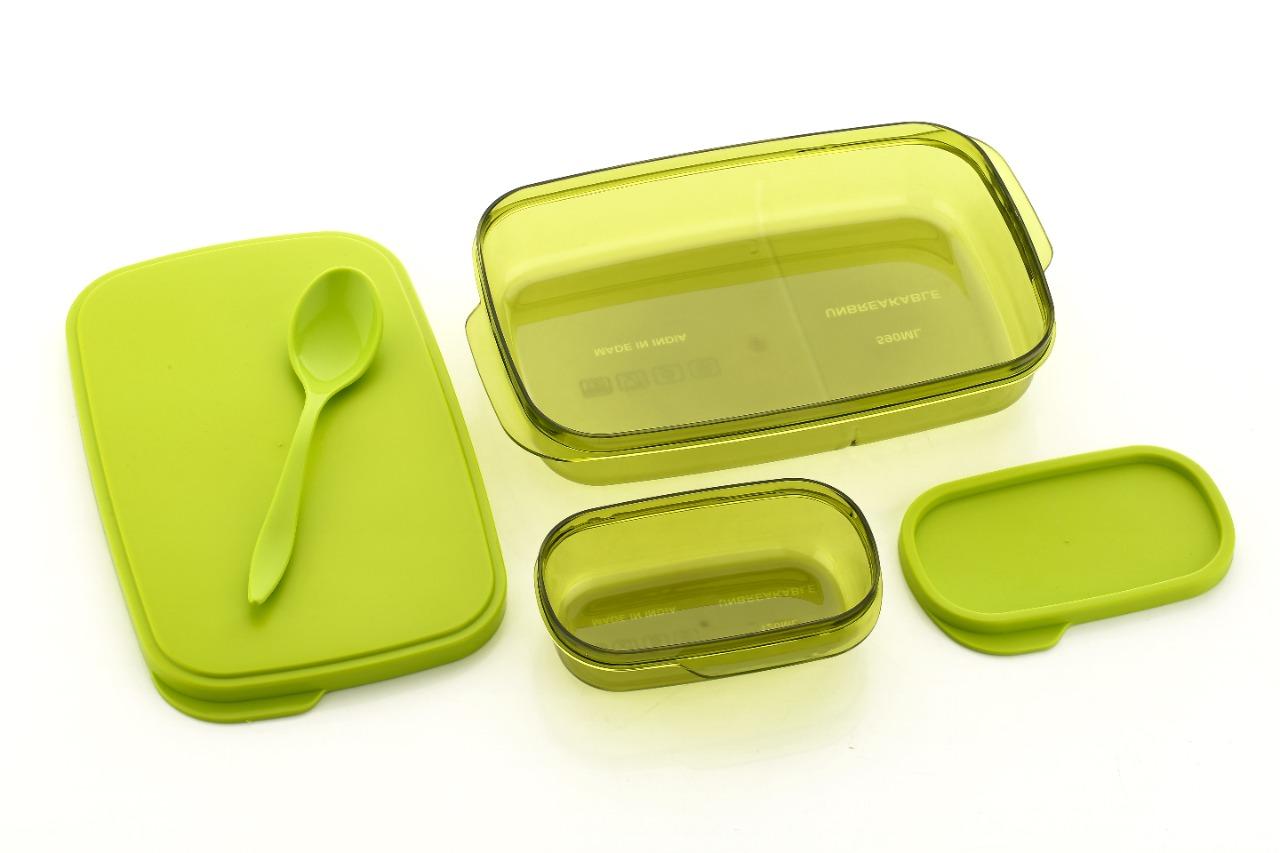 Unbreakable Divine Plastic BPA-Free Storage Lunch Box Set