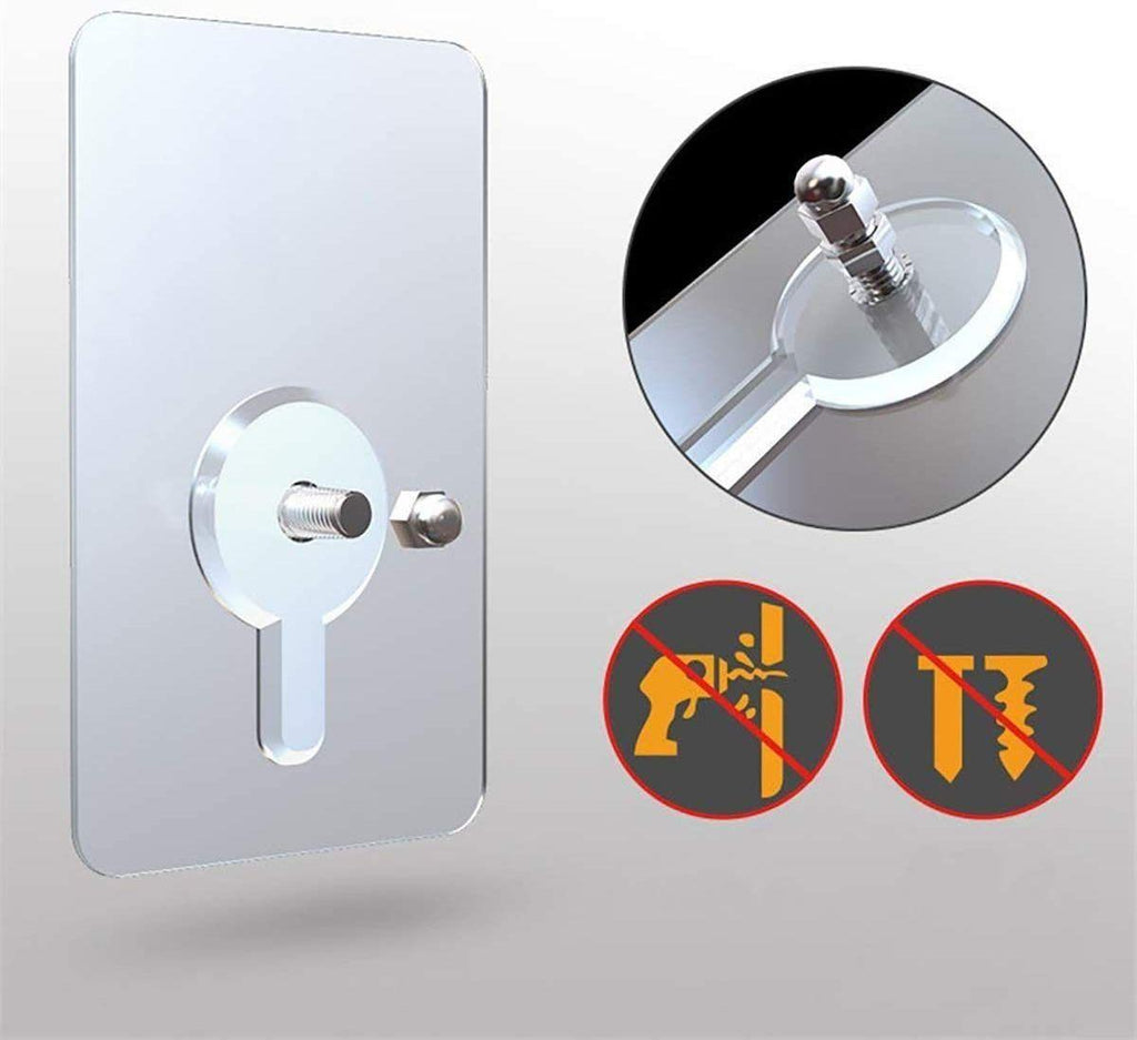 Screw Wall Hook-Adhesive Nails Wall Poster Non-Trace Stick Wall Hooks - Set of 10
