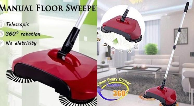 Floor Dust Cleaning MOP Broom with Dustpan Multi Functional Broom Machine