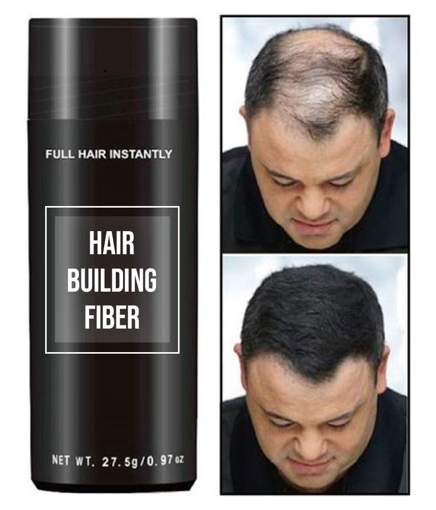 Cover bald spot with Toppik Hair Building Keratin-Derived Fibers
