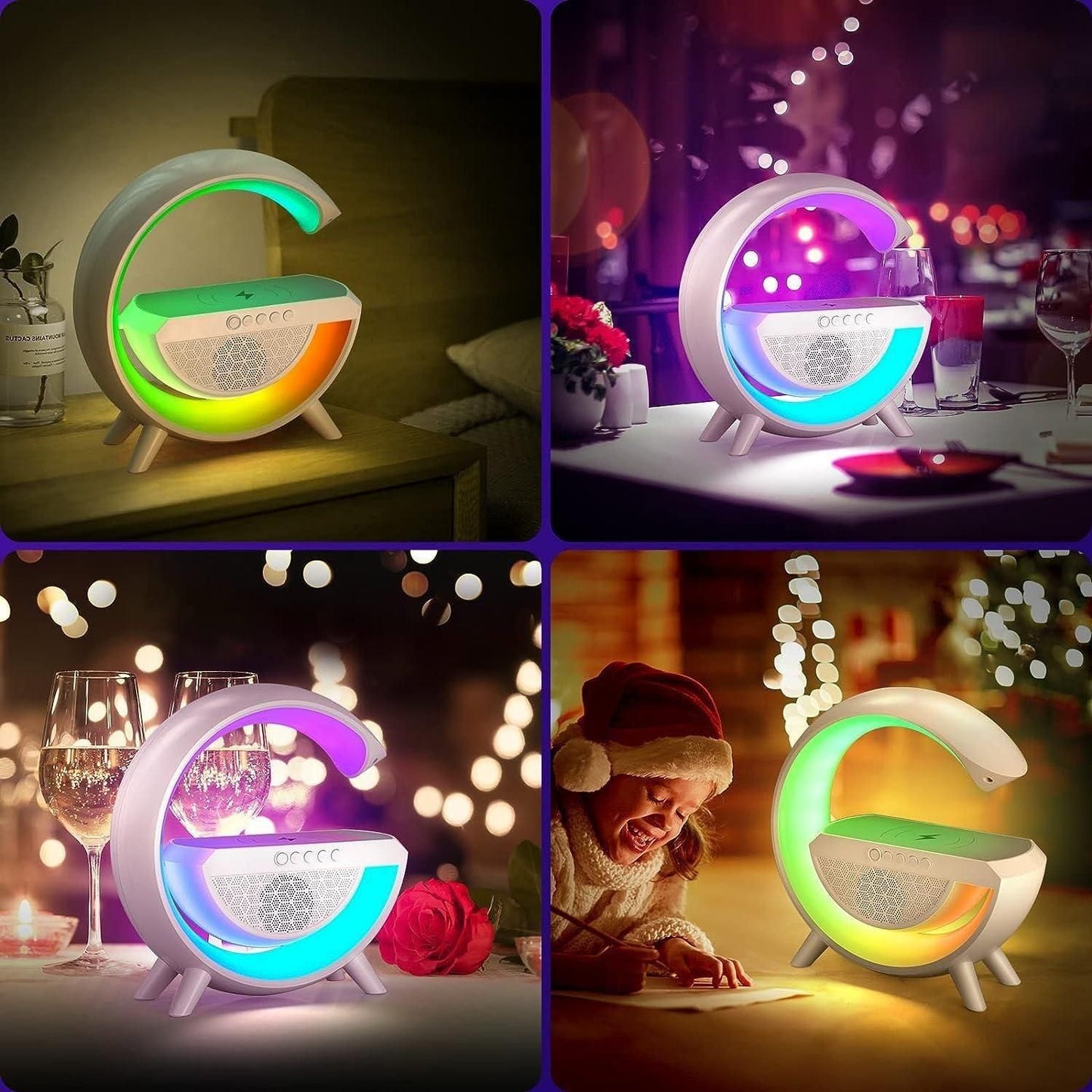3-in-1 Multi-Function LED Night Lamp with Bluetooth Speaker