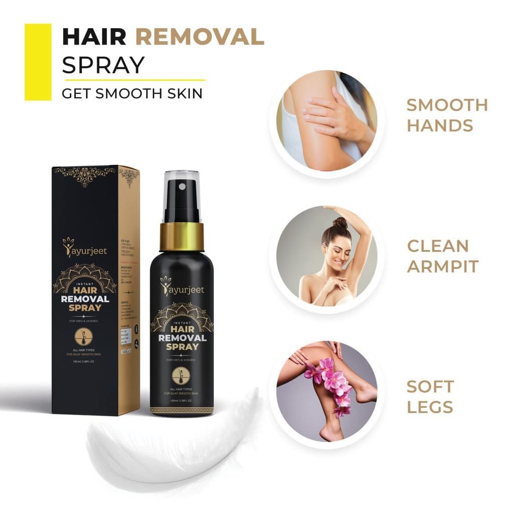 Ayurjeet Herbal Hair Removal Spray Foam