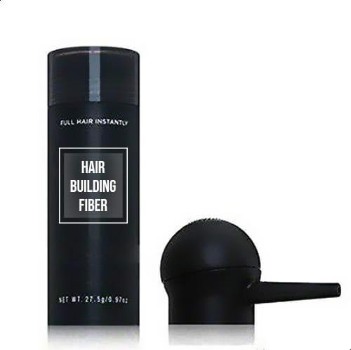 Cover bald spot with Toppik Hair Building Keratin-Derived Fibers