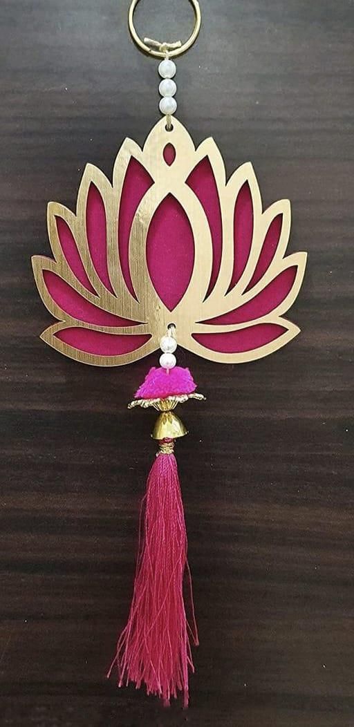 Lotus Hanging 10 Pcs MDF Floral Wall Hangings For Decor