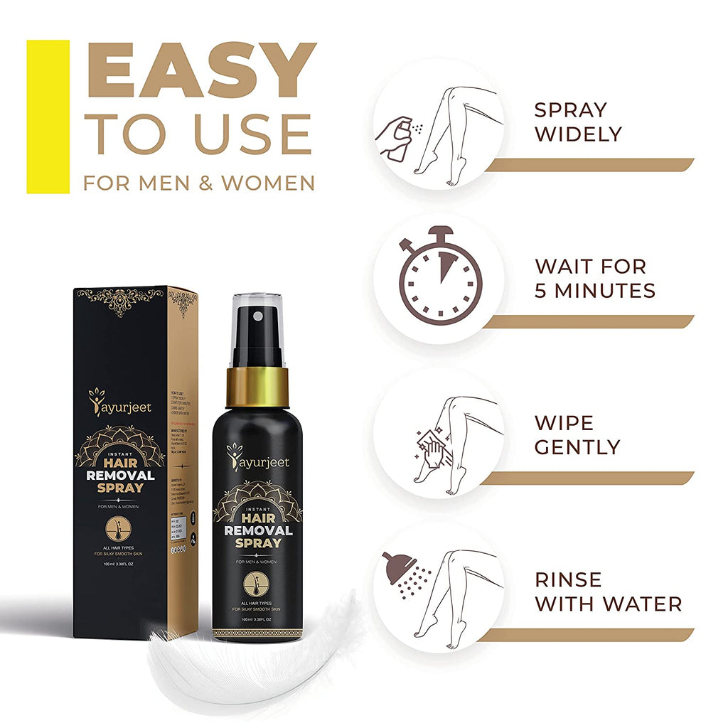 Ayurjeet Herbal Hair Removal Spray Foam