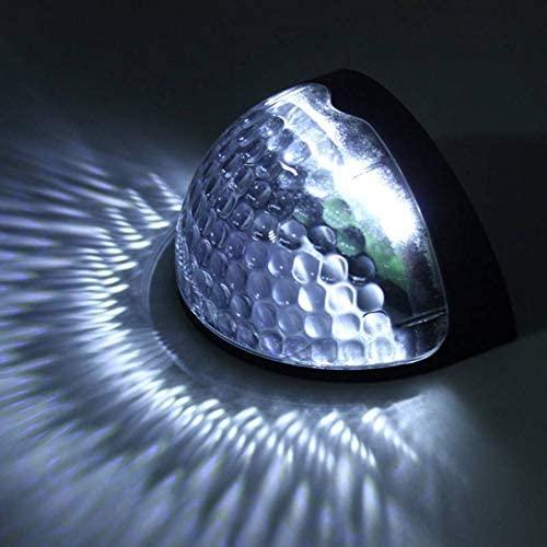 4 Solar 6 Bright LED Door Fence Wall Lights Outdoor Garden Shed Lighting  (Buy 1 Get 1)
