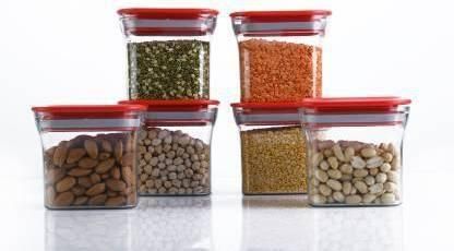 Kitchen Storage Solutions: Air Tight Containers Storage Jar - Set of 6