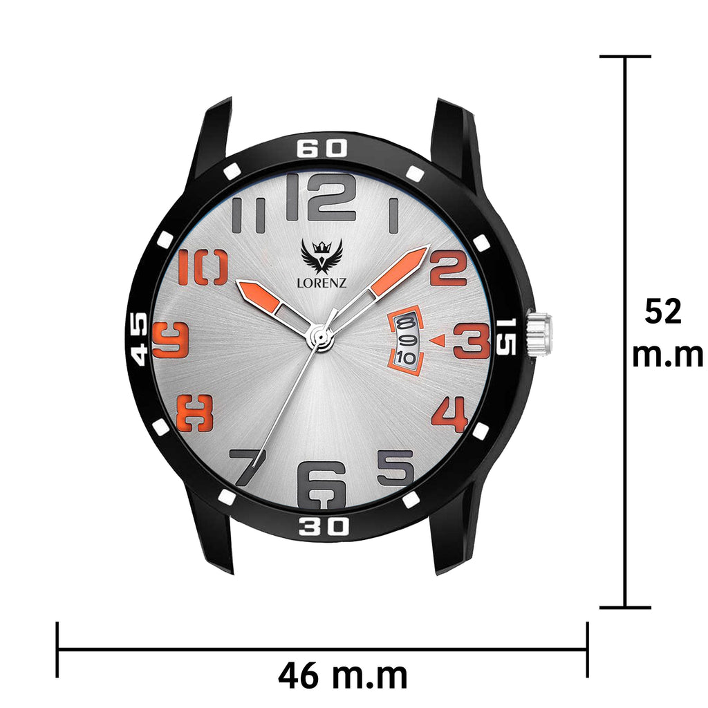Lorenz two tone chain & multi colour dial watch for men